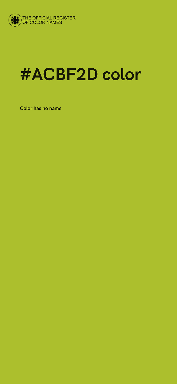 #ACBF2D color image