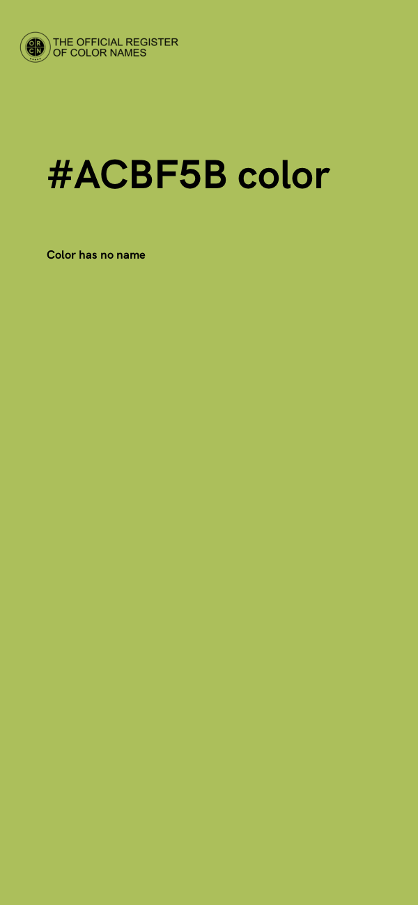 #ACBF5B color image
