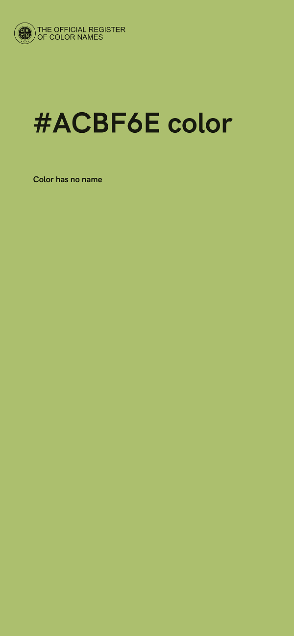 #ACBF6E color image