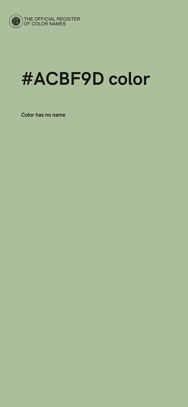 #ACBF9D color image