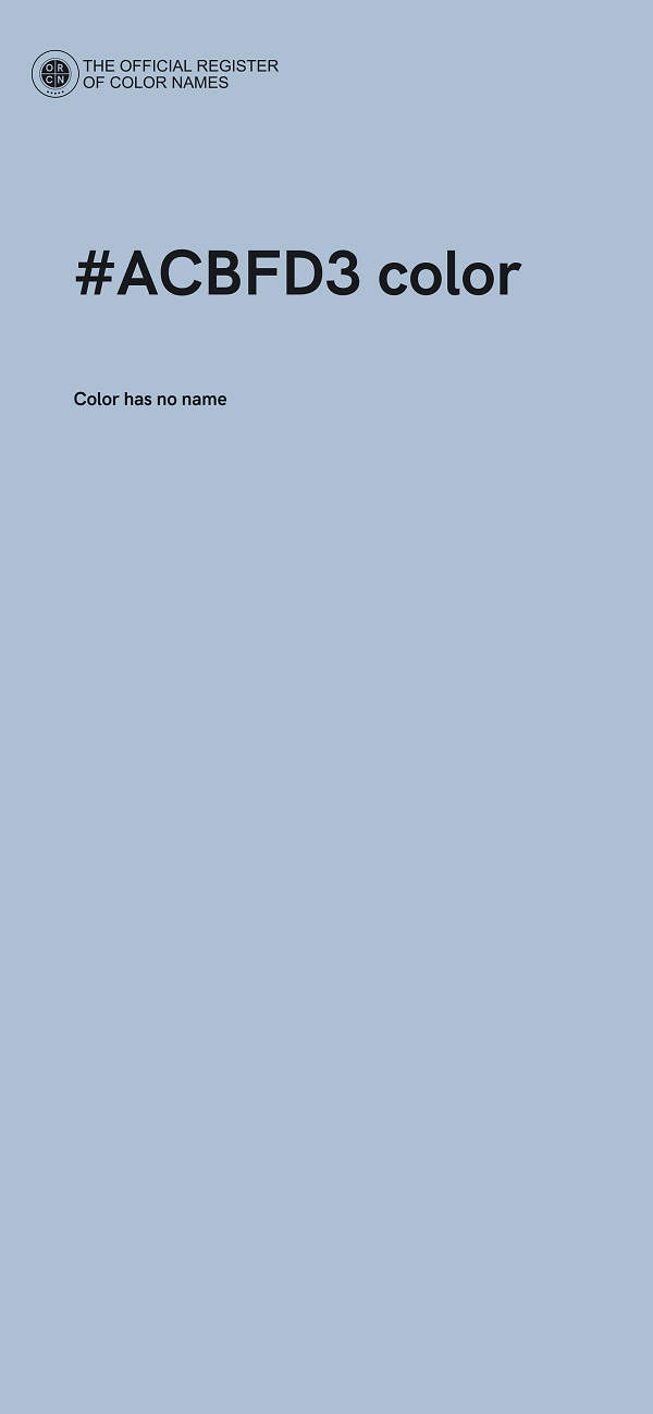 #ACBFD3 color image