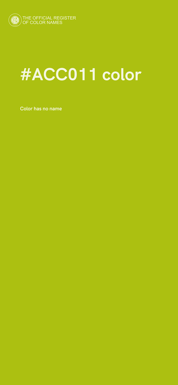 #ACC011 color image