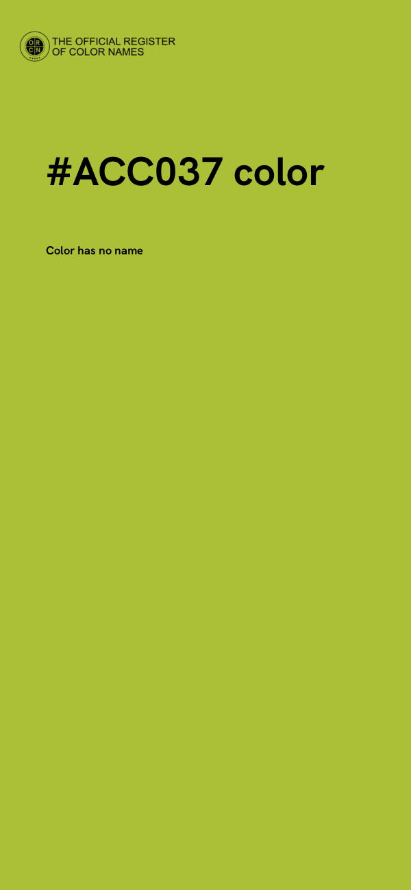#ACC037 color image
