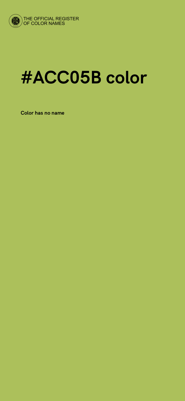 #ACC05B color image
