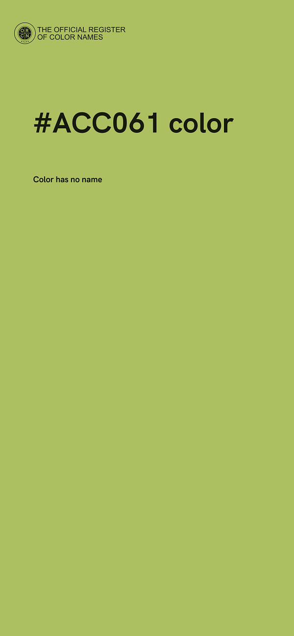 #ACC061 color image