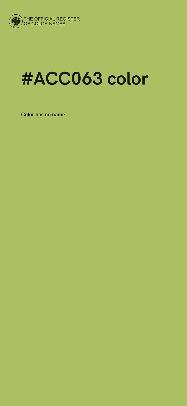 #ACC063 color image