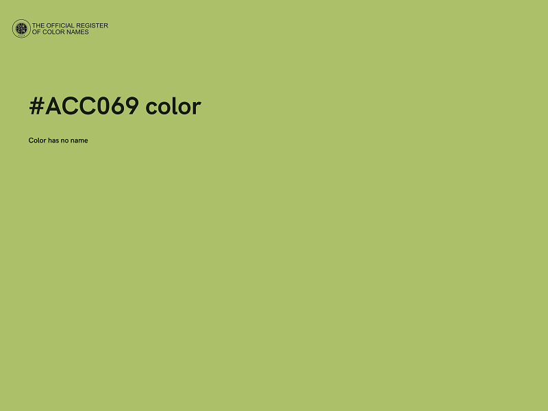 #ACC069 color image