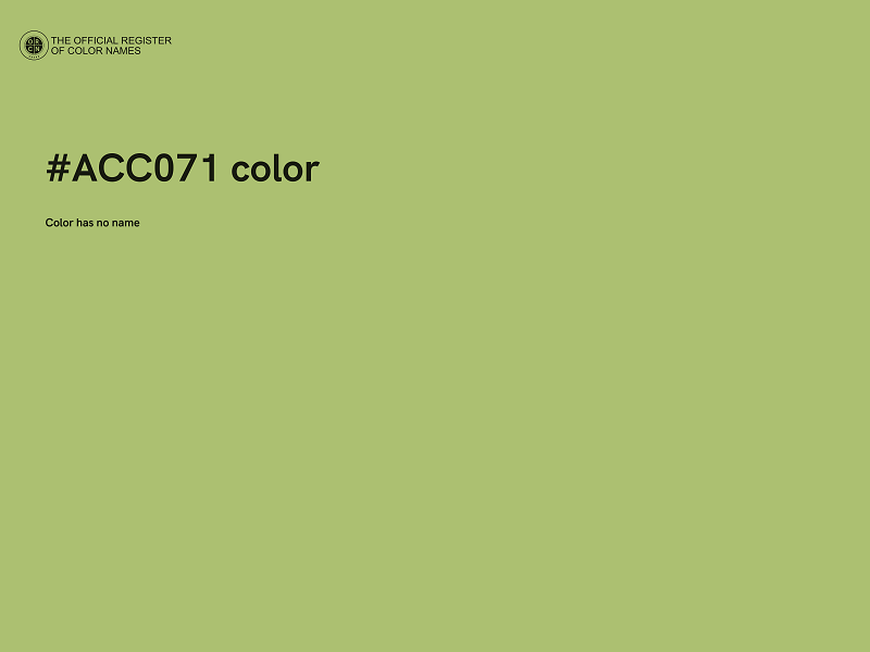 #ACC071 color image