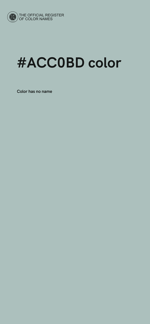 #ACC0BD color image