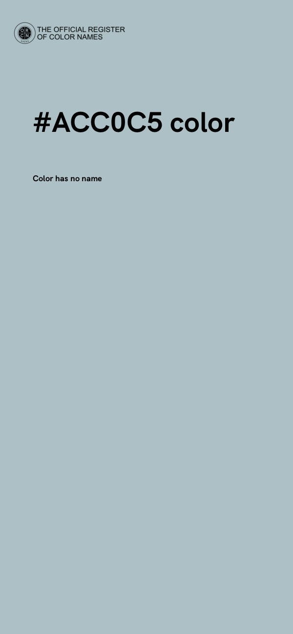 #ACC0C5 color image