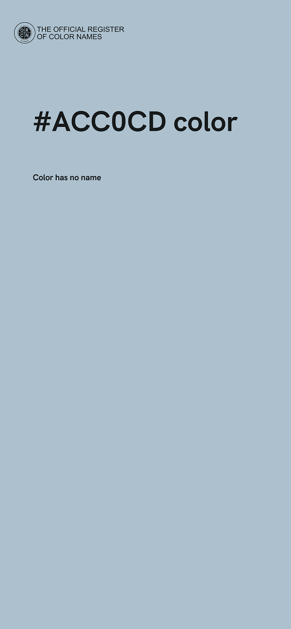 #ACC0CD color image