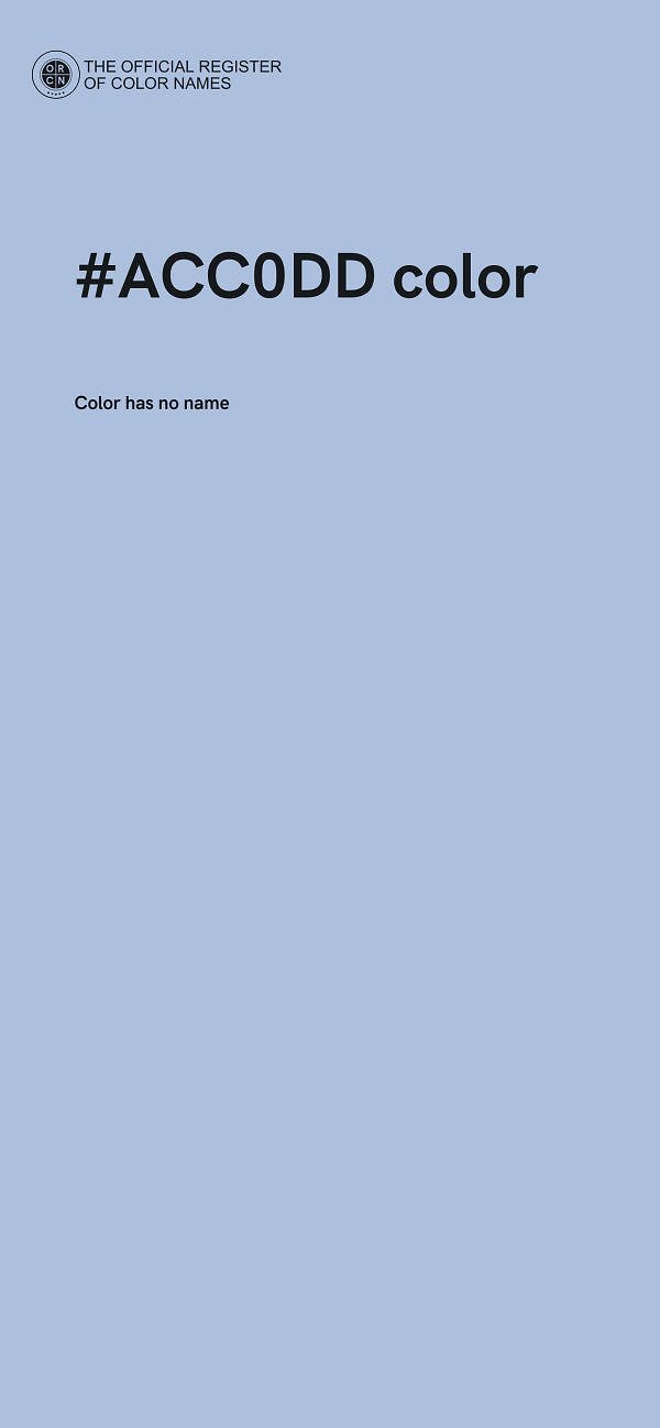 #ACC0DD color image