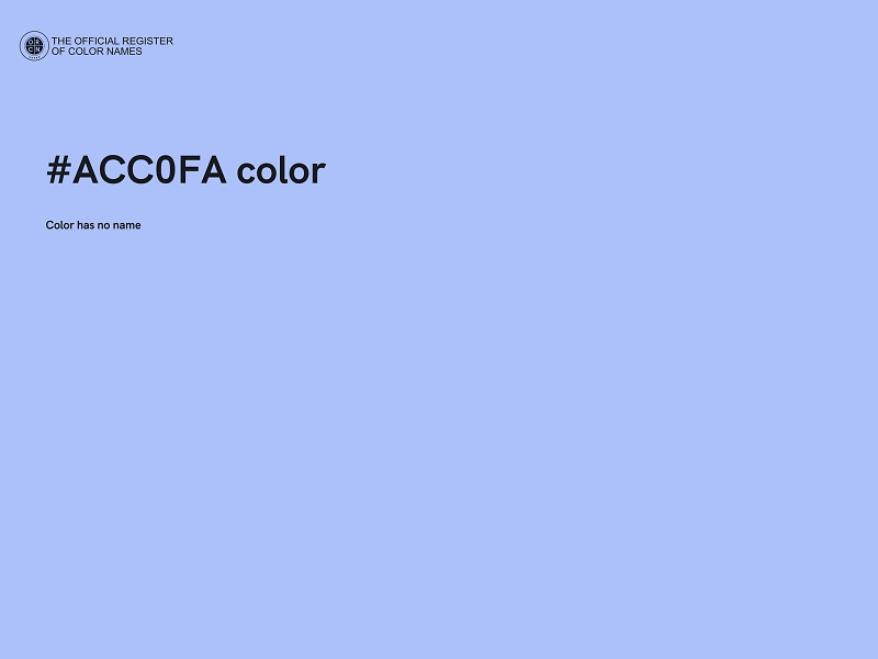 #ACC0FA color image