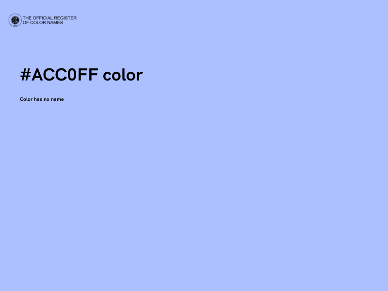 #ACC0FF color image