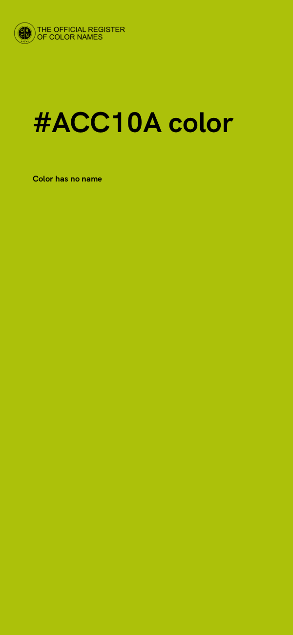 #ACC10A color image