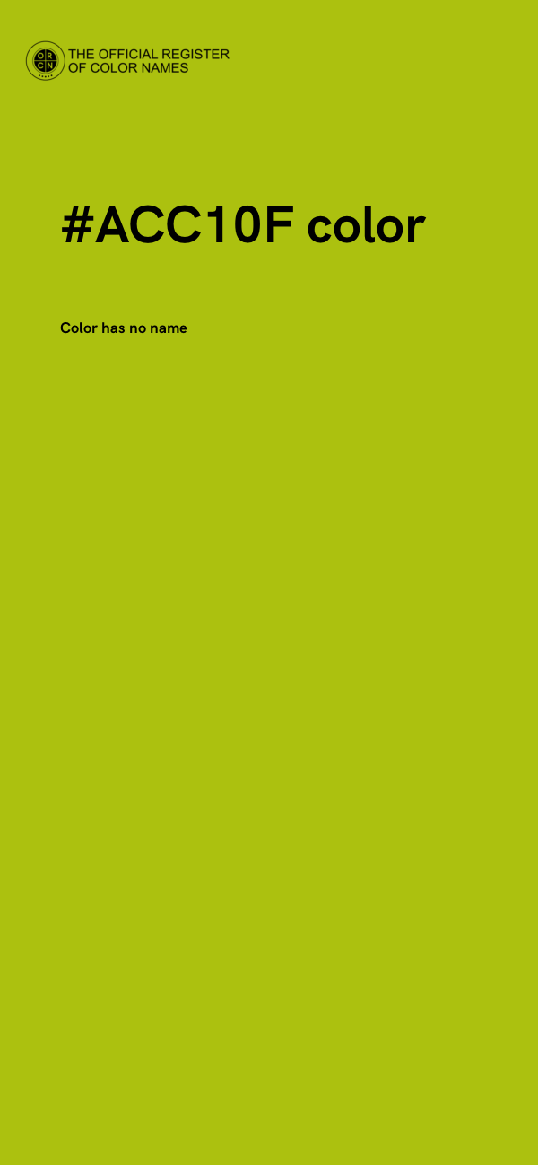 #ACC10F color image