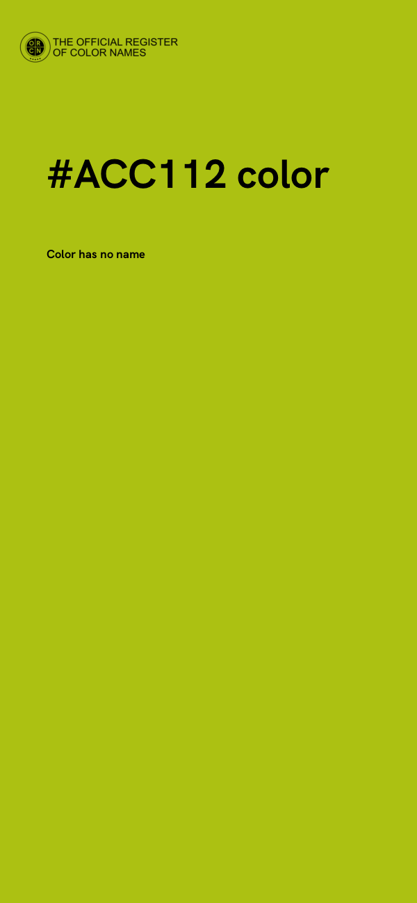 #ACC112 color image