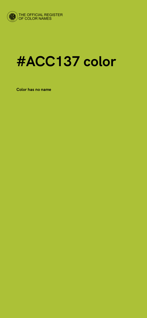 #ACC137 color image