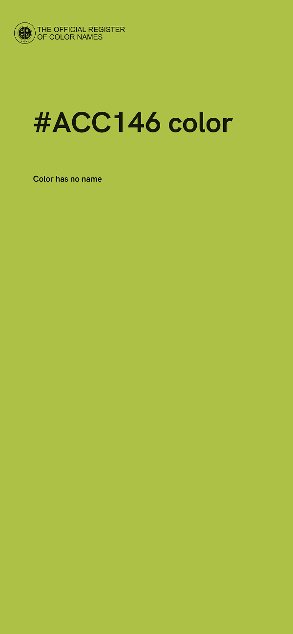 #ACC146 color image