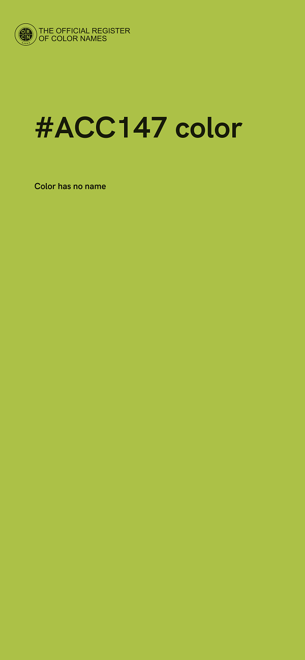 #ACC147 color image