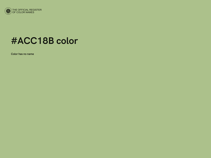 #ACC18B color image