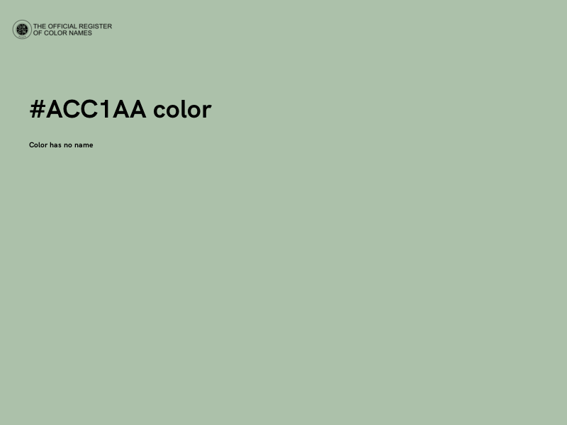 #ACC1AA color image