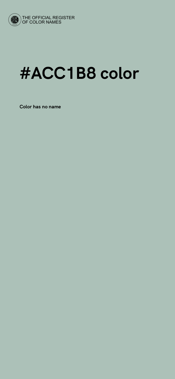 #ACC1B8 color image
