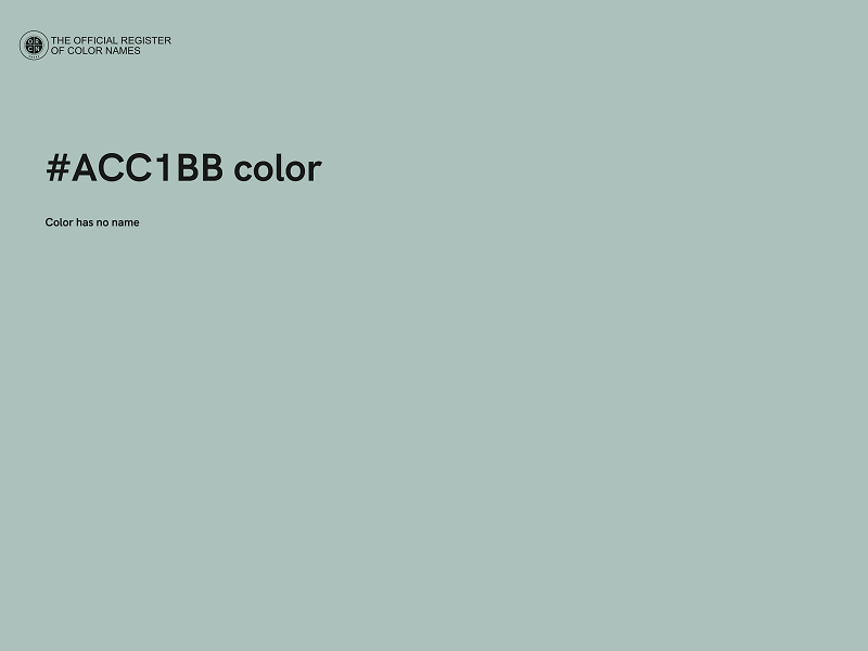 #ACC1BB color image