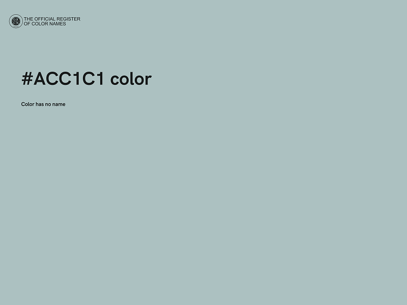 #ACC1C1 color image