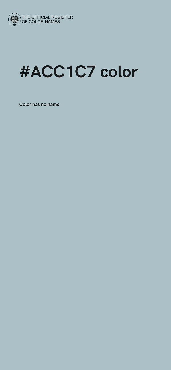 #ACC1C7 color image