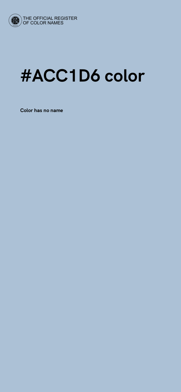 #ACC1D6 color image