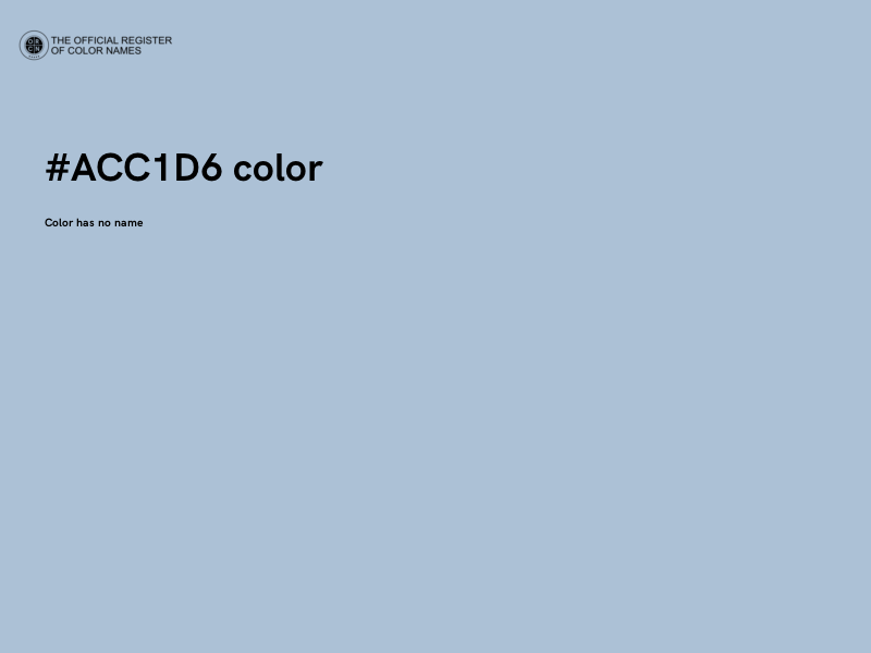 #ACC1D6 color image