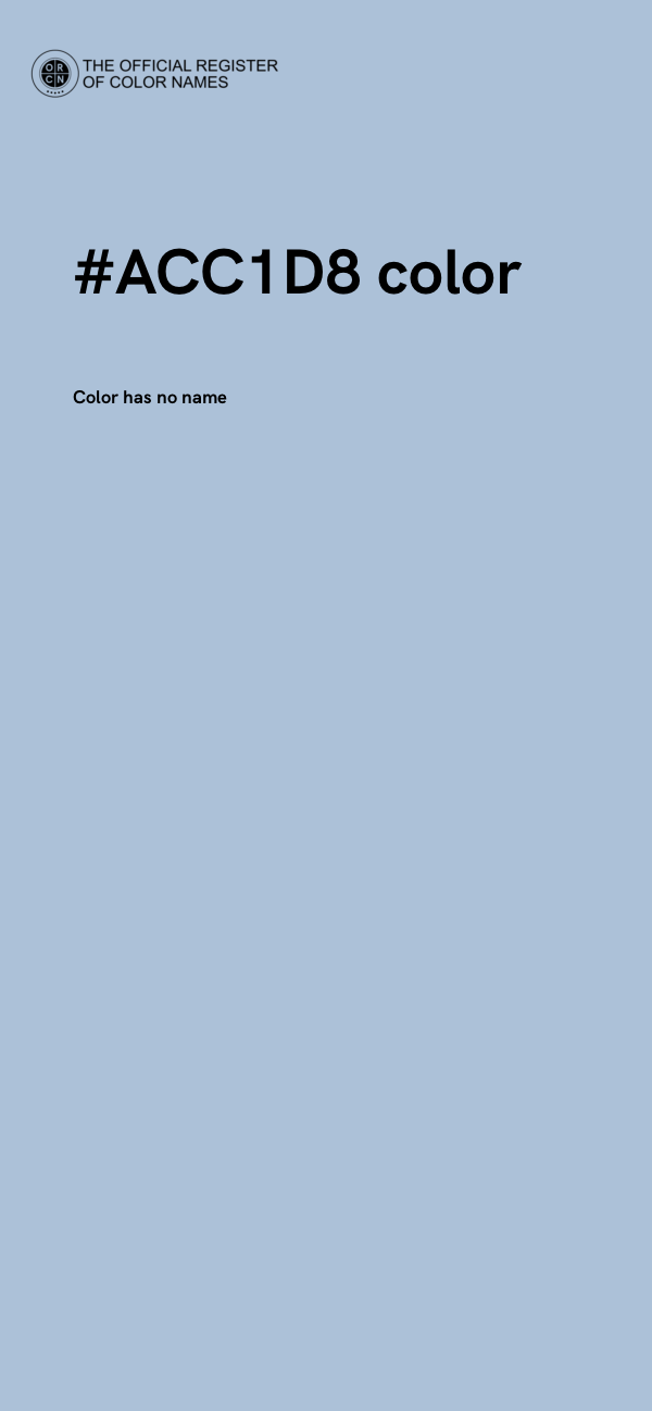 #ACC1D8 color image