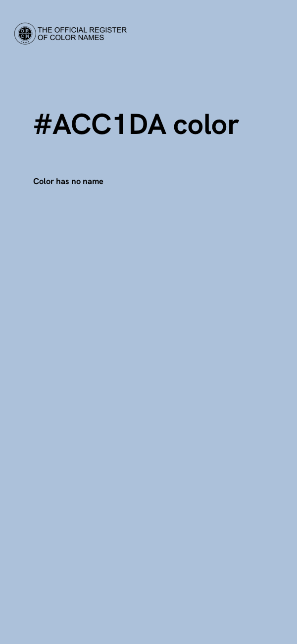 #ACC1DA color image