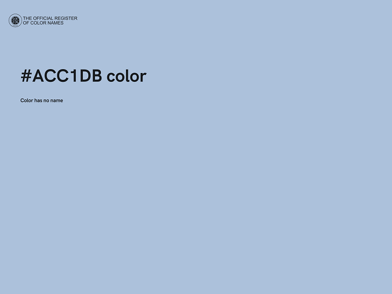 #ACC1DB color image