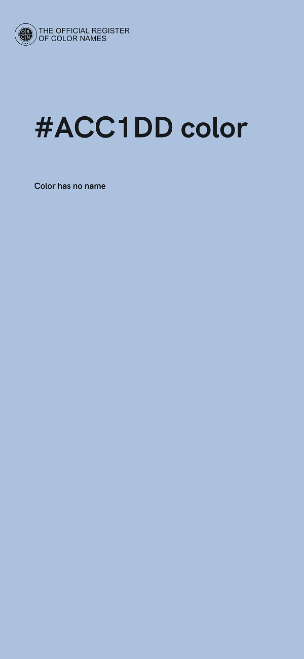 #ACC1DD color image