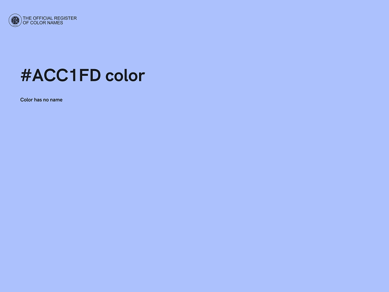 #ACC1FD color image