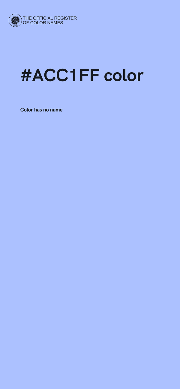 #ACC1FF color image