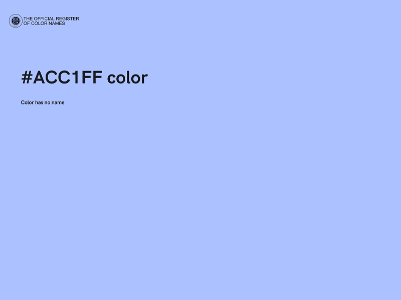 #ACC1FF color image