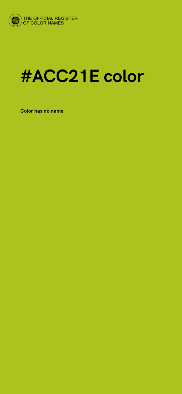 #ACC21E color image