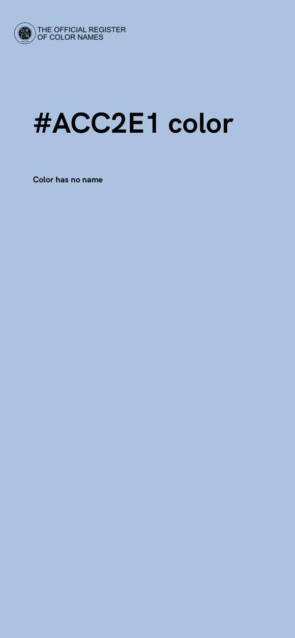 #ACC2E1 color image