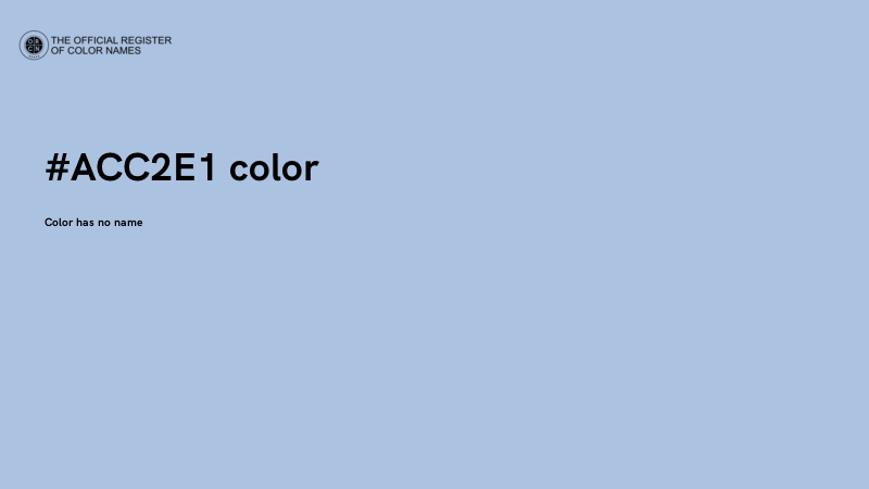 #ACC2E1 color image