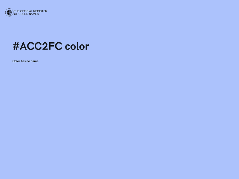 #ACC2FC color image