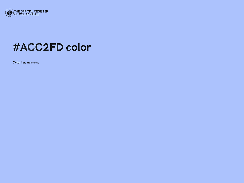 #ACC2FD color image