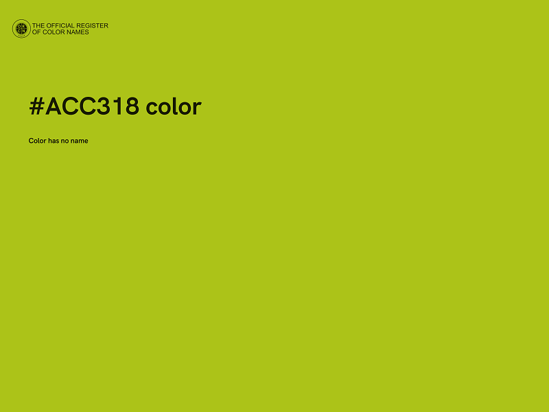 #ACC318 color image