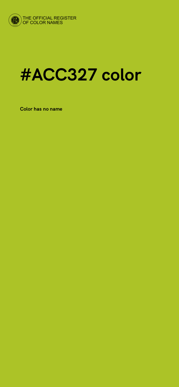 #ACC327 color image