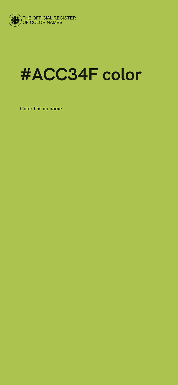 #ACC34F color image