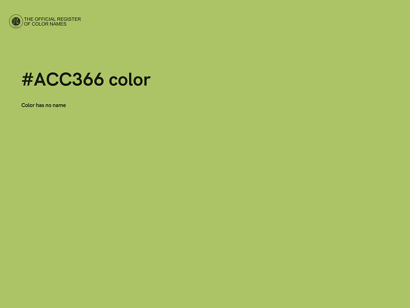 #ACC366 color image