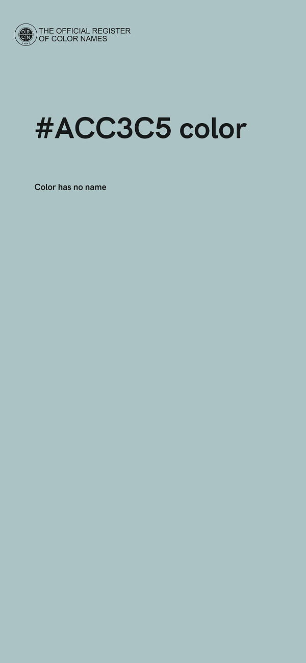#ACC3C5 color image