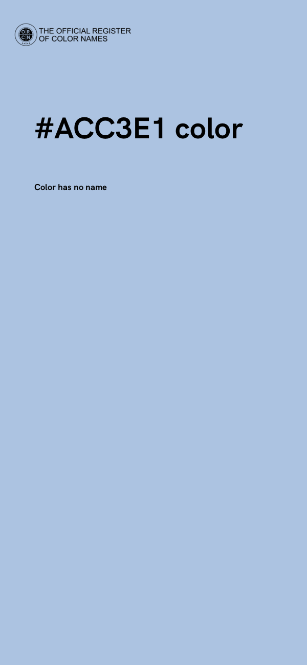 #ACC3E1 color image